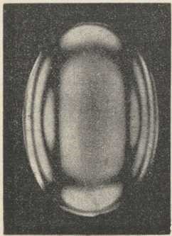 sl. 12. Dvolom u naglo ohlađenoj ovalnoj staklenoj pločici (Müller-Pouillets, Lehrbuch der Physik, 2. sv., Braunschweig 1929)